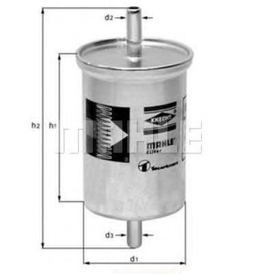 Filtru combustibil VW VENTO (1H2) (1991 - 1998) MAHLE ORIGINAL KL 2