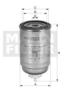 Filtru combustibil # WK 82 # MANN FILTER