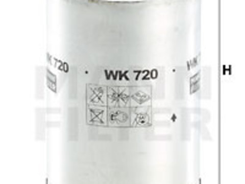 Filtru combustibil (WK720 MANN-FILTER) CHRYSLER,MERCEDES-BENZ,PUCH
