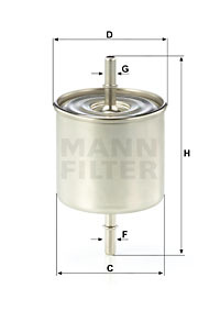 Filtru combustibil (WK8046 MANN-FILTER) FORD,FORD AUSTRALIA,FORD USA,MAZDA