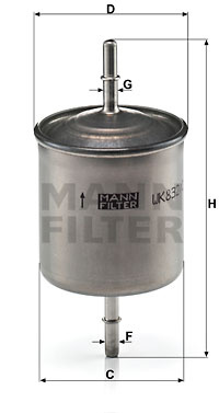 Filtru combustibil (WK8322 MANN-FILTER) VOLVO