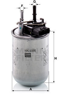 Filtru combustibil WK9066 MANN-FILTER pentru Nissan Juke