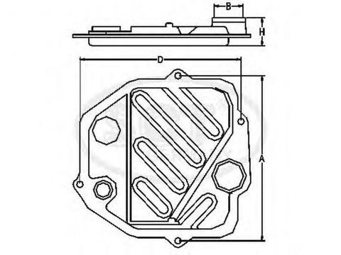 Filtru cutie automata VW GOLF III 1H1 SCT GERMANY SG1001 PieseDeTop