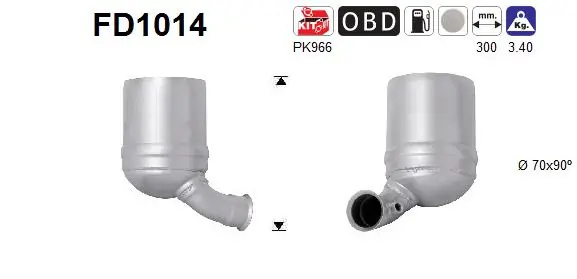 Filtru de particule AS CITROËN C5 II Break (RE_) 2004-2008 - FD1014