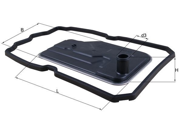Filtru hidraulic, cutie de viteze automata MAHLE HX124D pentru MERCEDES-BENZ GLS (X166) 2015 2016 2017 2018 2019