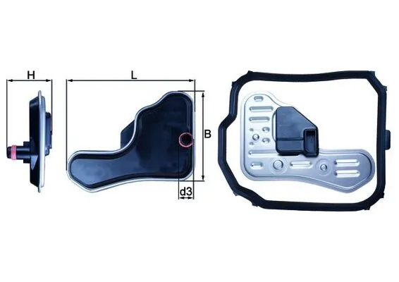 Filtru hidraulic cutie de viteze automata MAHLE HX 148D