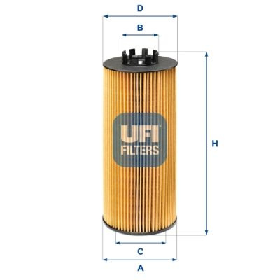 Filtru hidraulic, cutie de viteze automata UFI 25.