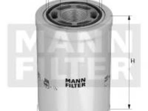 Filtru hidraulic, cutie de viteze automata VOLVO A-Series, JOHN DEERE Series 6010 - MANN-FILTER WH 980