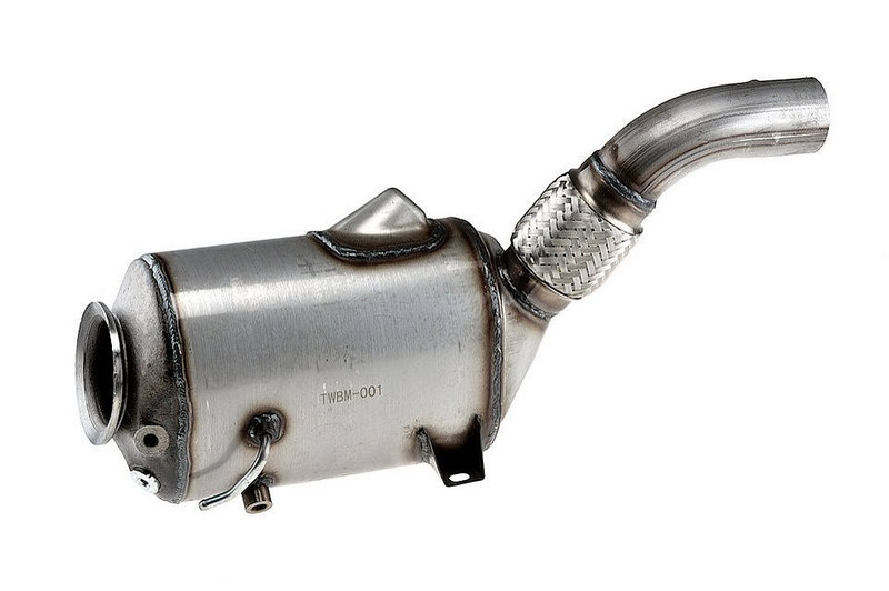 FILTRU PARTICULE DPF BMW 3 E90 2004->2011 cu teava flexibila, fata, pentru tip motor M57D306D3, pe fata, pentru 325 d-145 KW; 330 d-170 KW; 330 d-155 KW; 330 xd-170 KW;