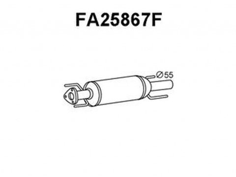 Filtru particule funingine SAAB 9-3 Cabriolet YS3F BOSAL 097-205 PieseDeTop