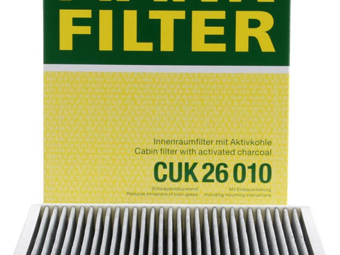 Filtru Polen Carbon Activ Mann Filter Audi A1 8X 2010-2018 CUK26010