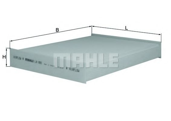 Filtru polen DACIA LODGY (2012 - 2016) MAHLE ORIGINAL LA 891