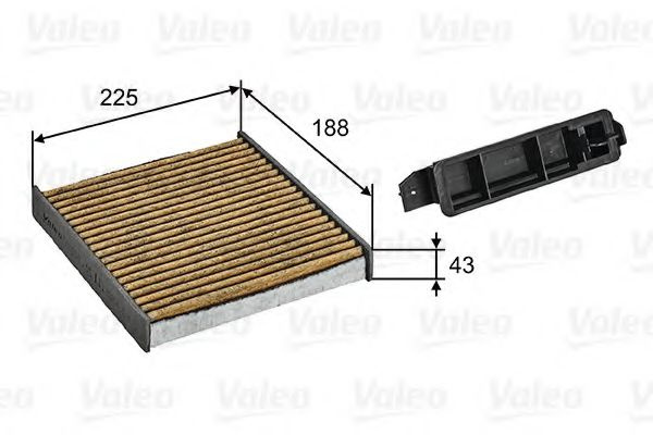Filtru polen DACIA LOGAN MCV (KS_) (2007 - 2016) VALEO 701030