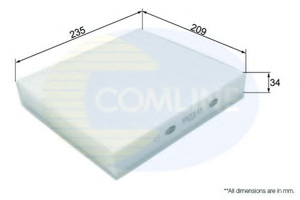 Filtru polen FORD FOCUS II Cabriolet (2006 - 2016) COMLINE EKF214