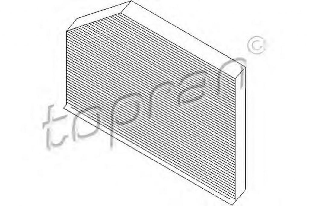 Filtru polen habitaclu AUDI A4 Avant 8K5 B8 TOPRAN 111123