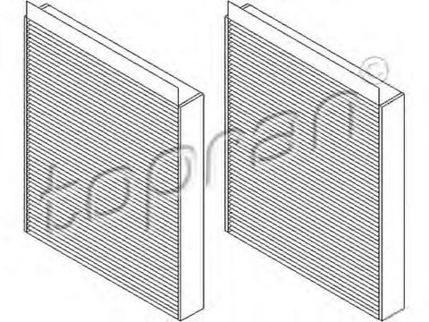 Filtru polen habitaclu BMW 6 Grand Coupe F06 TOPRAN 501648 PieseDeTop
