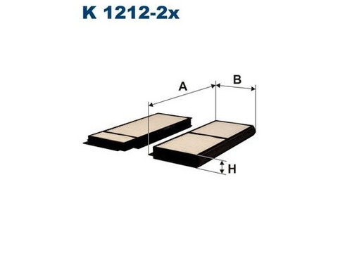 Filtru polen, habitaclu Mazda 3 (Bk), 10.2003-12.2009, 3 Saloon (Bk), 09.1999-12.2009, 5 (Cr19), 02.2005-12.2010, 5 (Cw), 06.2010-, FILTRON K12122X