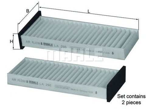 Filtru polen habitaclu MITSUBISHI L 200 K7 T K6 T KNECHT LA296S