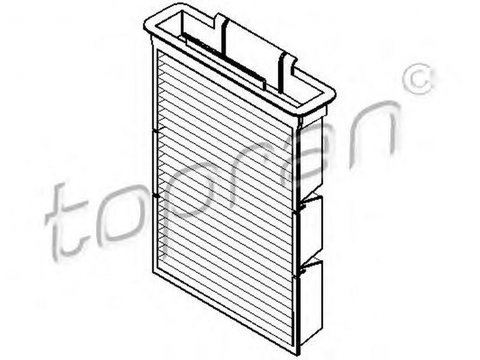 Filtru polen habitaclu PEUGEOT 107 TOPRAN 720293 PieseDeTop