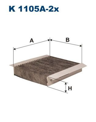 Filtru polen K1105A-2X FILTRON pentru Alfa romeo 156 Alfa romeo Gt Alfa romeo 147