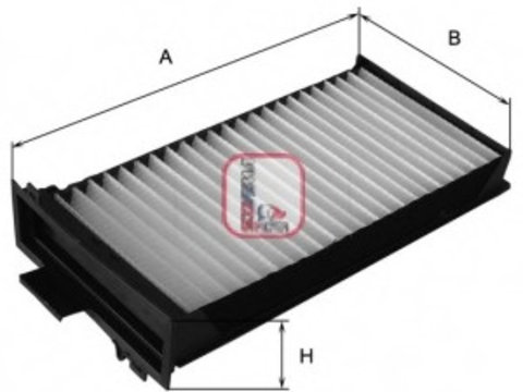 Filtru polen S 3104 C SOFIMA pentru Dacia Logan Renault Modus Renault Twingo Dacia Duster Dacia Sandero Renault Clio Renault Euro Nissan Note Nissan March Nissan Micra Renault Logan Renault Tondar