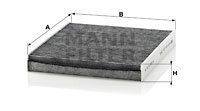 Filtru polen # Skoda Fabia 1999 2000 2001 2002 2003 2004 2005 2006 2007 2008 # CUK 2545 # MANN FILTER
