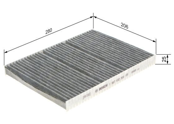 Filtru polen # Vw Jetta 1998 1999 2000 2001 2002 2003 2004 2005 # 1 987 432 300 # BOSCH