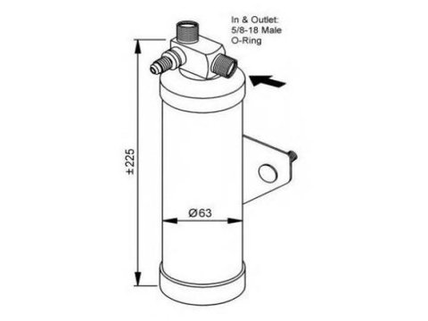 Filtru silicagel , filtru aer conditionat , filtru uscator Land Rover RANGE ROVER Mk II (LP) 1994-2002 #2 0200D144