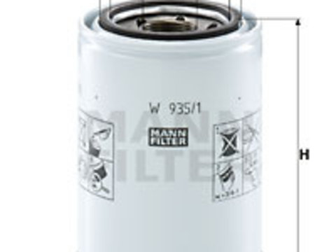 Filtru, sistem hidraulic primar (W9351 MANN-FILTER)