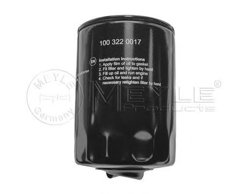 Filtru ulei AUDI A4 Avant 8D5 B5 MEYLE 1003220017