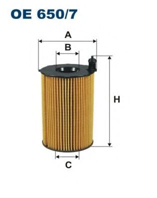 Filtru ulei AUDI A7 Sportback (4GA, 4GF) (2010 - 2016) FILTRON OE650/7 piesa NOUA