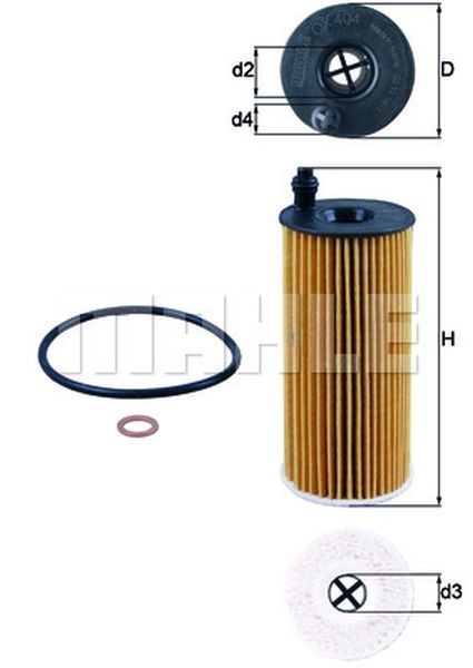 Filtru ulei BMW 5 Touring F11 KNECHT OX404D