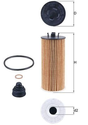 Filtru ulei # Bmw I8 2014 2015 2016 2017 2018 2019 2020 2021 2022 2023 2024 2025 # OX 815 1D # KNECHT