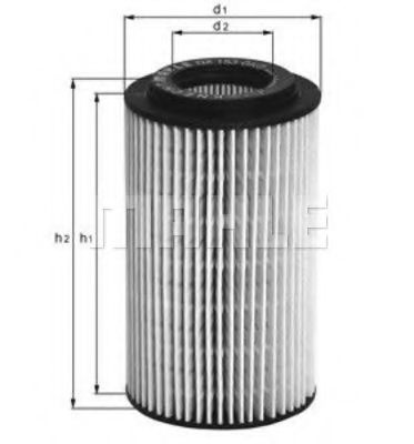 Filtru ulei BMW Seria 5 Touring (E39) (1997 - 2004) MAHLE ORIGINAL OX 153D2