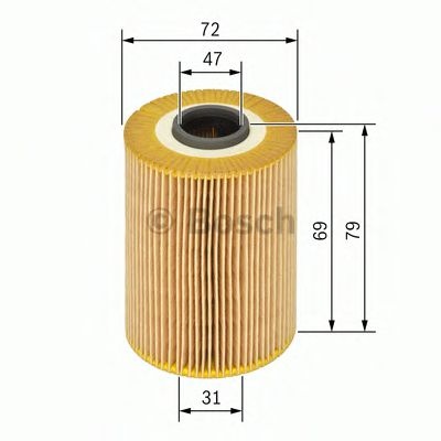 Filtru ulei BMW Seria 5 Touring (E61) (2004 - 2010) BOSCH 1 457 429 262 piesa NOUA