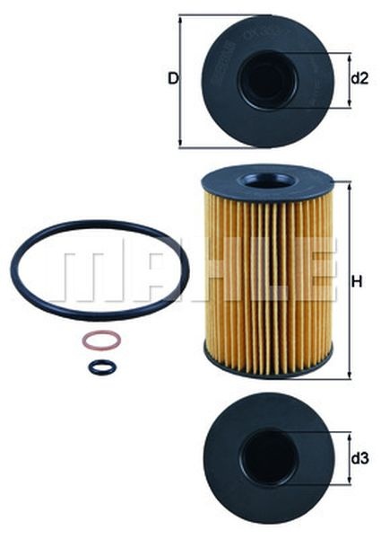 Filtru ulei BMW X5 E70 KNECHT OX3537D
