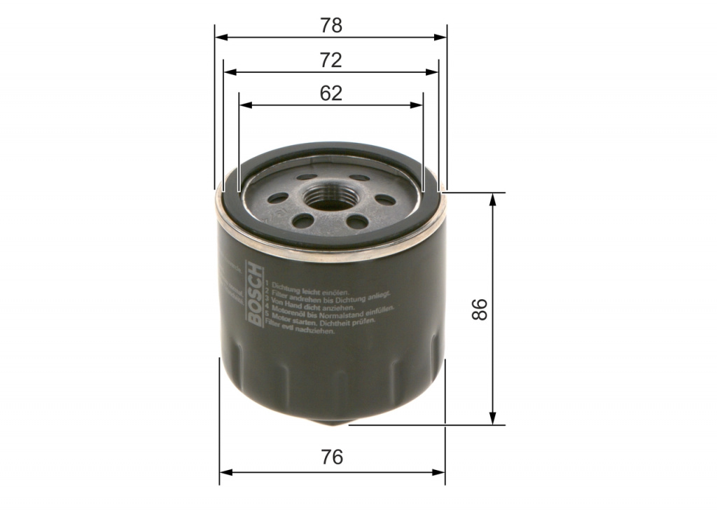 Filtru ulei BOSCH 0 451 103 318