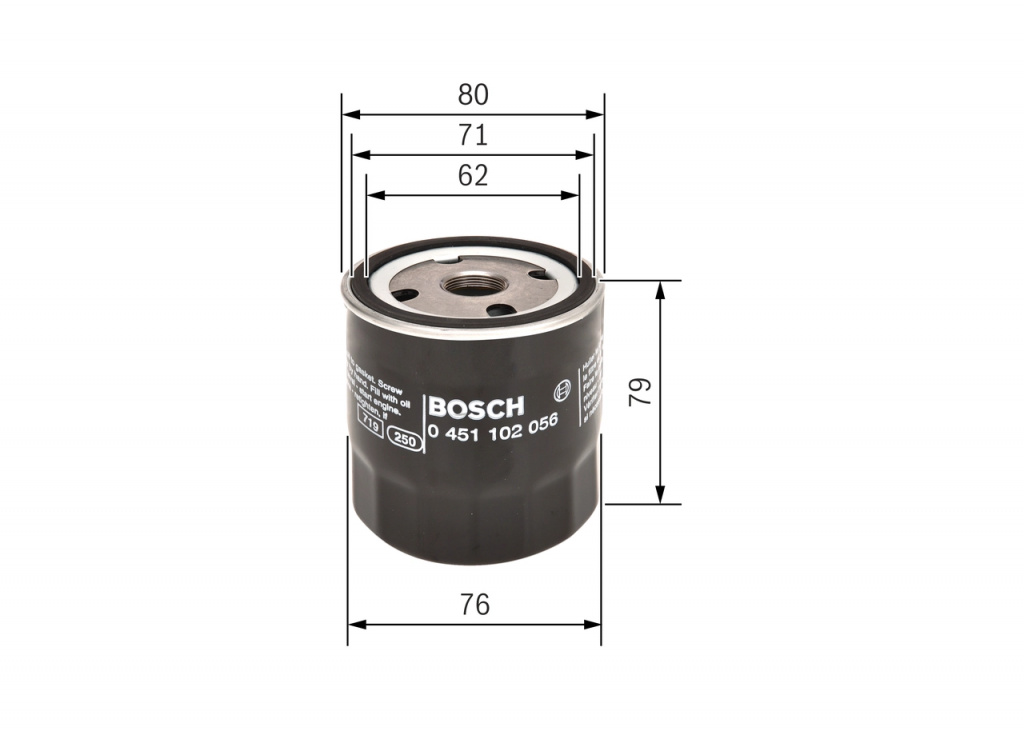 Filtru ulei BOSCH 0451102056 pentru FORD ESCORT II Turnier 1975 1976 1977 1978 1979 1980 1981