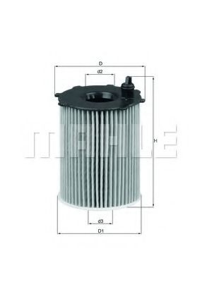 Filtru ulei CITROËN C4 Grand Picasso I (UA_) (2006 - 2016) MAHLE ORIGINAL OX 171/2D