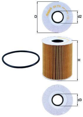 Filtru ulei # CitroEn C5 2009 2010 2011 2012 2013 2014 2015 2016 2017 2018 2019 2020 2021 2022 2023 2024 2025 # OX 776D # KNECHT