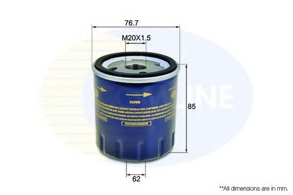 Filtru ulei CITROEN C5 III Break (TD) (2008 - 2016) COMLINE EOF005 piesa NOUA