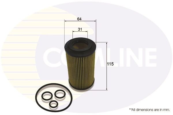 Filtru ulei COMLINE EOF253 la masina MERCEDES-BENZ GLK-CLASS (X204) 2008 2009 2010 2011 2012 2013 2014 2015
