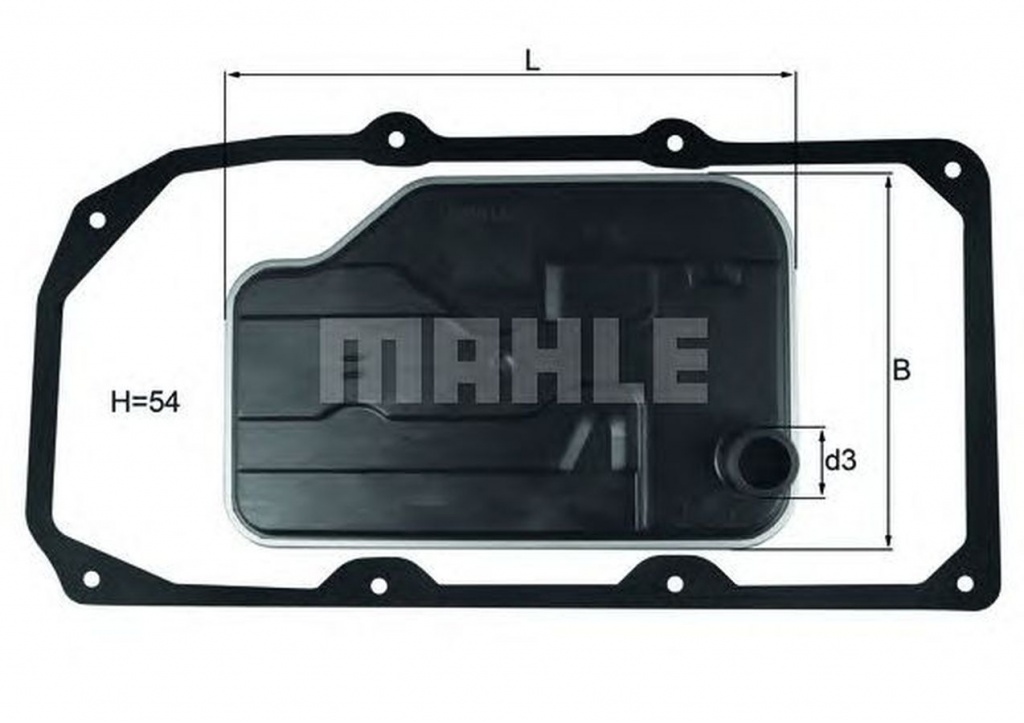 Filtru ulei cutie automata MERCEDES-BENZ SL R230 MAHLE ORIGINAL HX124D