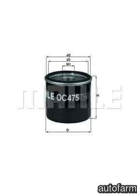 Filtru ulei DACIA LOGAN II KNECHT OC 475