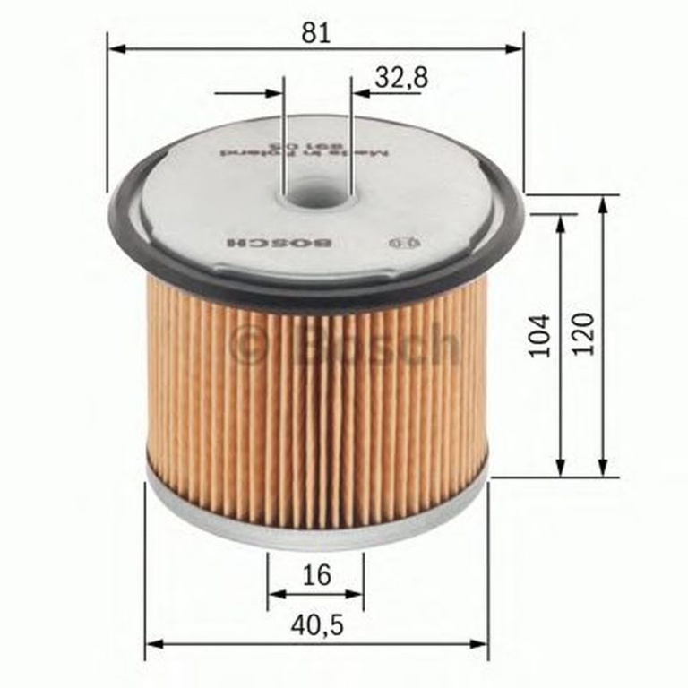 Filtru ulei directie IVECO EuroTech MT BOSCH 1457429165