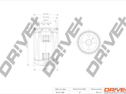 Filtru ulei Dr!ve+ DP1110.11.0022