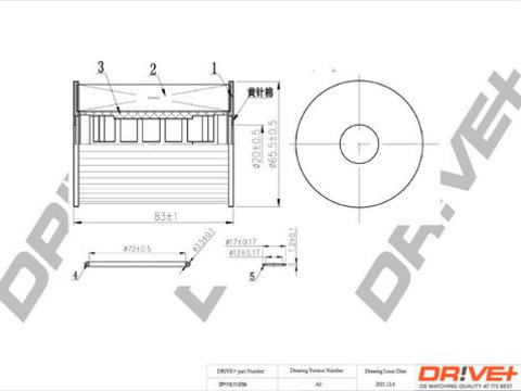 Filtru ulei Dr!ve+ DP1110.11.0154