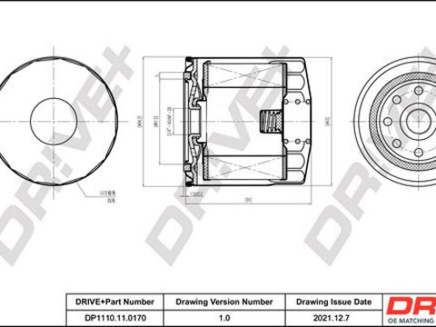 Filtru ulei Dr!ve+ DP1110.11.0170