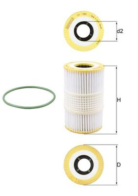 Filtru ulei element filtrant AUDI A4 B8 A5 A6 ALLROAD C7 A6 C7 A7 A8 D4 Q7 11.08-12.19 KNECHT OX1185D