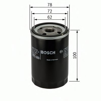 Filtru ulei FIAT BRAVA (182) (1995 - 2003) BOSCH 0 451 103 111 piesa NOUA